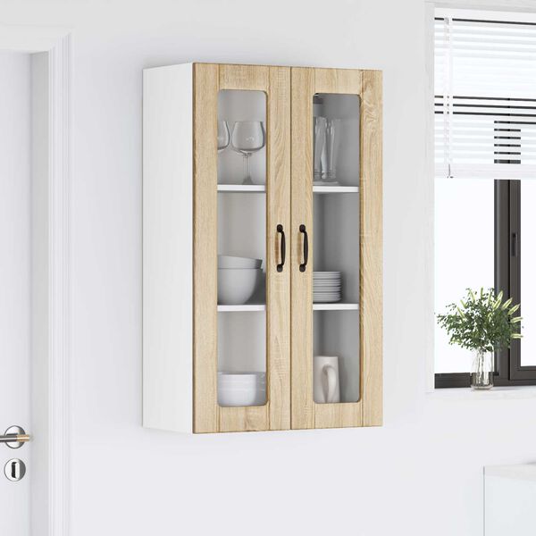 vidaXL Meuble mural de cuisine Ch&ecirc;ne Sonoma 60 x 31 x 100 cm