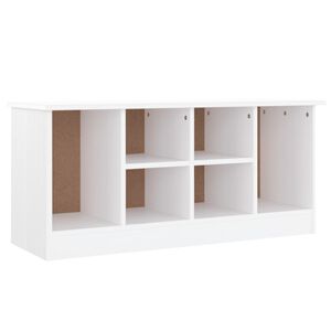 vidaXL Banc &agrave; chaussures ALTA blanc 100x35x45 cm bois massif de pin