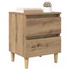 vidaXL Meubles de lit 2 pcs Ch&ecirc;ne artisanal 40 x 35 x 50 cm