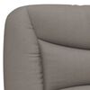 vidaXL Lit avec matelas Hvar taupe 200x200 cm tissu