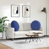 vidaXL Coussins de si&egrave;ge 2 pcs Bleu police &Oslash; 40 x 13 cm Velours
