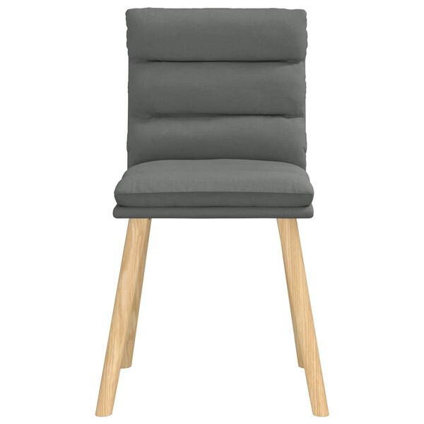 vidaXL Chaises à manger lot de 6 gris foncé tissu