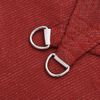 vidaXL Voile d'ombrage 160 g/m&sup2; Rouge 2,5x4,5 m PEHD