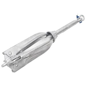 vidaXL Ancre pliable argent&eacute; 12 kg fonte galvanis&eacute;e &agrave; chaud