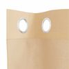 vidaXL Rideaux en voile avec &oelig;illets 2 pcs sable