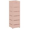 vidaXL Stand de Parapluie de Pluie Rose 15,5 x 15,5 x 49 cm Acier