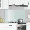 vidaXL Protection de cuisine Blanc 120 x 60 cm verre tremp&eacute;