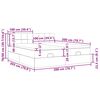 VidaXL Cadre de lit ottoman avec matelas taupe 200x200cm tissu