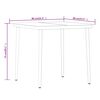 vidaXL Ensemble &agrave; manger de jardin avec coussins 5 pcs Noir
