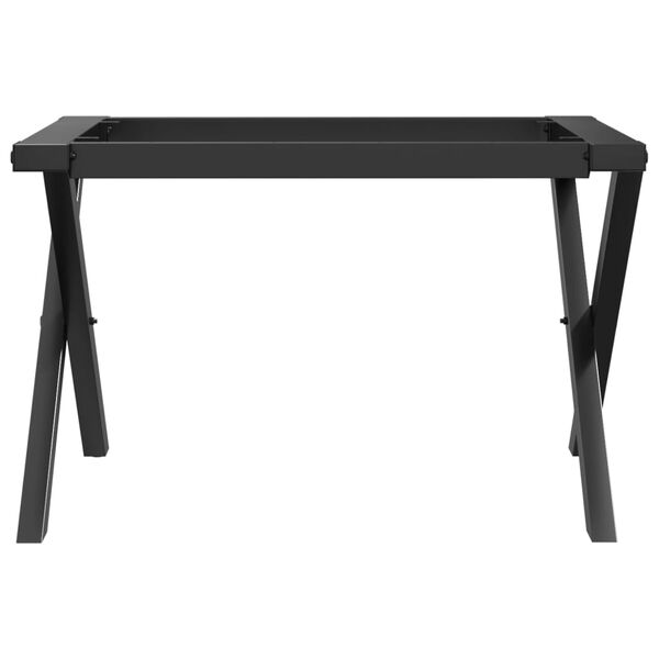 vidaXL Pieds de table basse cadre en X 60x50x38 cm acier
