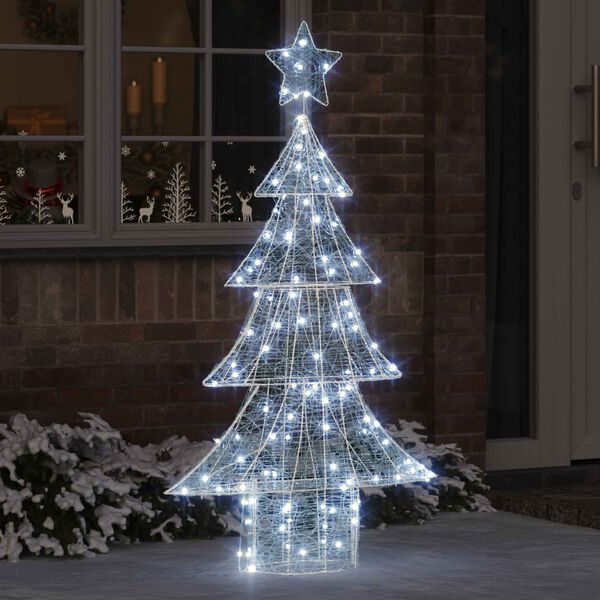 vidaXL Sapin de No&euml;l avec 160 LED Blanc froid 151 cm Acrylique