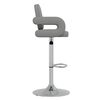 vidaXL Tabourets de bar lot de 2 gris similicuir