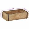 vidaXL Plateau 4 pcs Marron 30 x 15 x 9 cm Bois Recycl&eacute; Solide