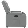 vidaXL Fauteuil inclinable &eacute;lectrique Gris clair Tissu