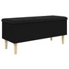 vidaXL Banc de rangement noir 102x42x46 cm bois d'ing&eacute;nierie