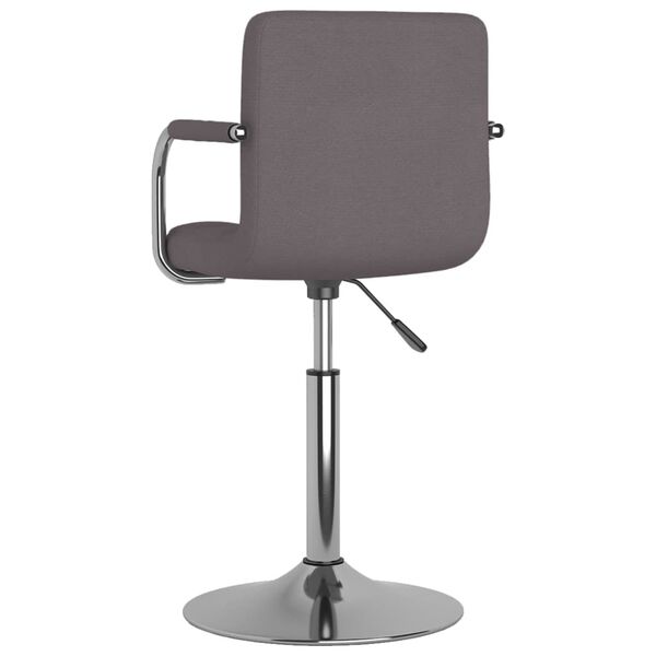 vidaXL Chaise de salle &agrave; manger Taupe Tissu
