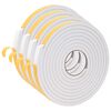 vidaXL Ruban adh&eacute;sif en mousse 4 pc Blanc 20mm x 5m Mousse CR