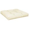 vidaXL Coussins de palette lot de 2 cr&egrave;me tissu