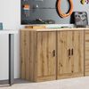 vidaXL Armoire de rangement de garage ch&ecirc;ne artisanal bois pin massif