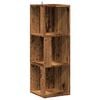 vidaXL Armoire d'angle vieux bois 33x33x100 cm bois d'ing&eacute;nierie