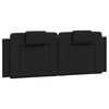 vidaXL Coussin de t&ecirc;te de lit Viana noir 120 cm similicuir