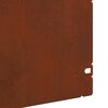 vidaXL Bordures de pelouse 10 pcs Rouill&eacute; 103 x 0,05 x 22 cm