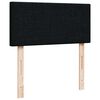 vidaXL Lit ottoman avec matelas noir 90x200 cm tissu