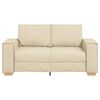 vidaXL Canap&eacute; 2 places Cr&egrave;me 160x78x84 cm Tissu