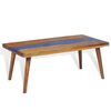 vidaXL Table basse Teck R&eacute;sine 100x50x40 cm