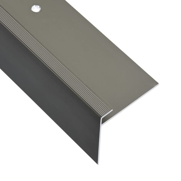 vidaXL Nez de marche Forme en F 15 pcs Aluminium 134 cm Marron