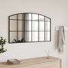 vidaXL Miroir mural noir 100x60 cm arche fer