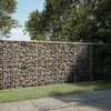 vidaXL Panier gabion avec couvercle 250x100x100 cm fer galvanis&eacute;
