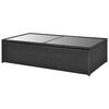 vidaXL Salon de jardin 4 pcs avec coussins R&eacute;sine tress&eacute;e Noir