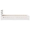 vidaXL Cadre de lit avec tiroirs sans matelas blanc 90x190 cm