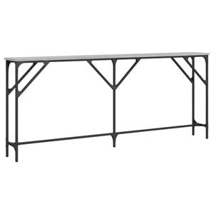 vidaXL Table console sonoma gris 180x23x75 cm bois d'ing&eacute;nierie