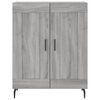 vidaXL Buffet haut Sonoma gris 69,5x34x180 cm Bois d'ing&eacute;nierie