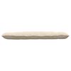 vidaXL Coussin de Dos Beige 160 x 50 cm Tissu en microfibre