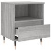 vidaXL Table de chevet sonoma gris 40x35x50 cm bois d&rsquo;ing&eacute;nierie