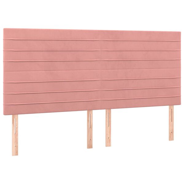 vidaXL T&ecirc;te de lit Rose 160x5x118/128 cm Velours