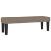 vidaXL Sommier &agrave; lattes de lit avec matelas Taupe 140x190 cm Tissu