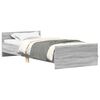 vidaXL Cadre de lit avec t&ecirc;te de lit Sonoma gris 80 x 200 cm