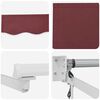 vidaXL Auvent r&eacute;tractable &eacute;lectrique Rouge bordeaux 3 x 2 m