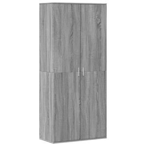 vidaXL Armoire &agrave; chaussures sonoma gris 80x39x178 cm bois d'ing&eacute;nierie