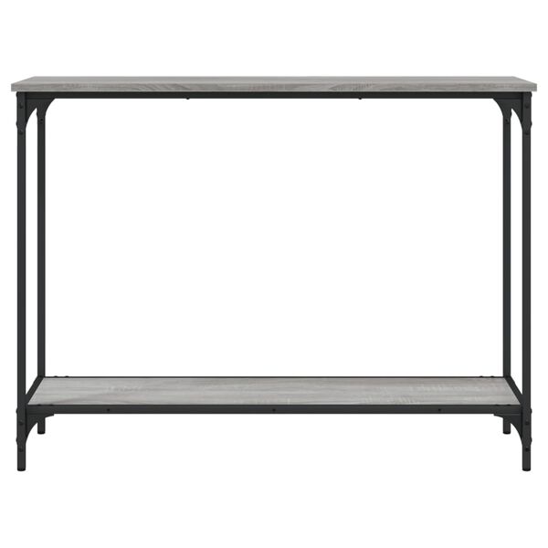 vidaXL Table console sonoma gris 101x30,5x75 cm bois d'ing&eacute;nierie