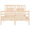 vidaXL Cadre de lit sans matelas 120x200 cm bois massif