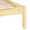 vidaXL Cadre de lit sans matelas bois massif