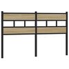vidaXL T&ecirc;te de lit de remplacement ch&ecirc;ne sonoma 160 cm fer et bois d&rsquo;ing&eacute;nierie