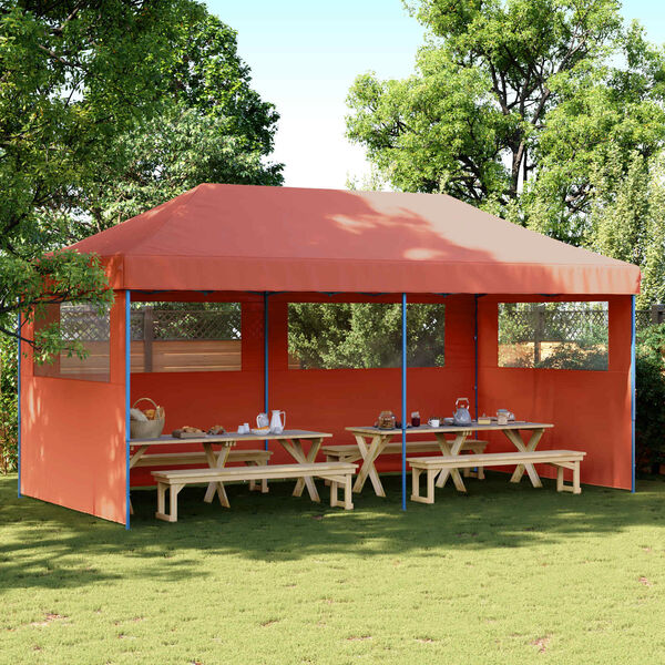 vidaXL Tente de f&ecirc;te Terre cuite 292 x 580 x 315 cm Tissu Oxford