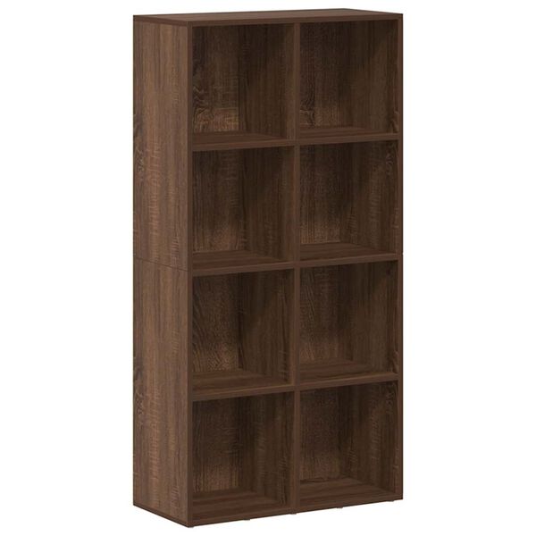 vidaXL Biblioth&egrave;que/Buffet Ch&ecirc;ne marron 66x30x130 cm Bois d'ing&eacute;nierie