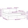 vidaXL Sommier &agrave; lattes de lit avec matelas Gris clair 180x200cm Tissu